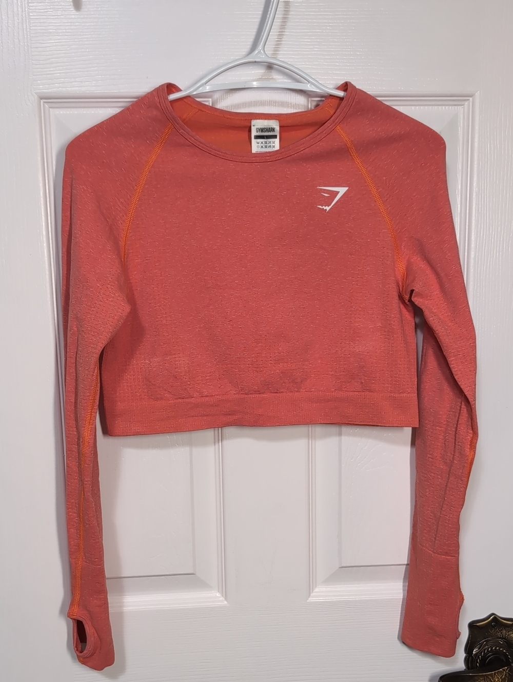 Gymshark Vital Seamless 2.O Long Sleeve Crop Top Large